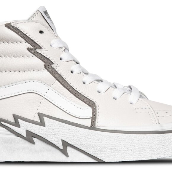 Vans Sk8-Hi BOLT Leather White/Drizzle Skate Retro Athletic Trainer VN0A5JIVXP3 main image 10